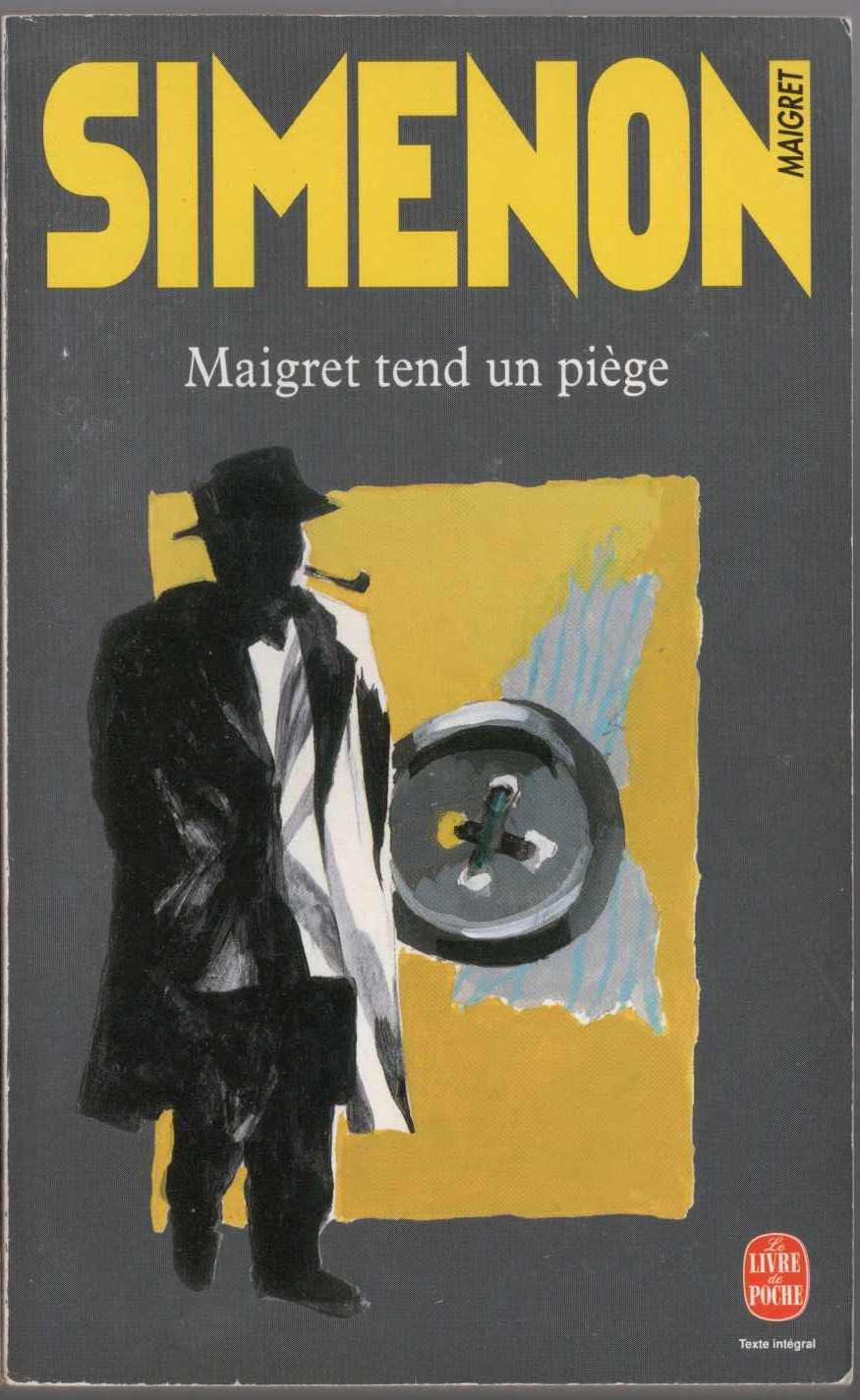 Georges Simenon  MAIGRET TEND UN PIEGE front book cover image