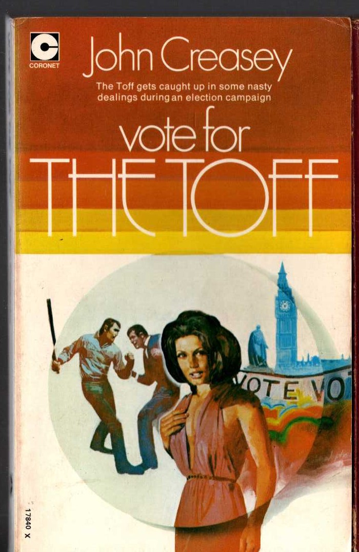 John Creasey  VOTE FOR THE TOFF front book cover image