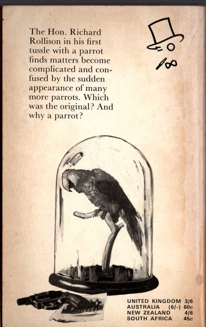 John Creasey  THE TOFF AND THE GREAT ILLUSION magnified rear book cover image