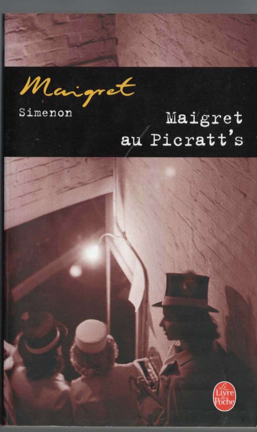 Georges Simenon  MAIGRET AU PICRATT'S front book cover image