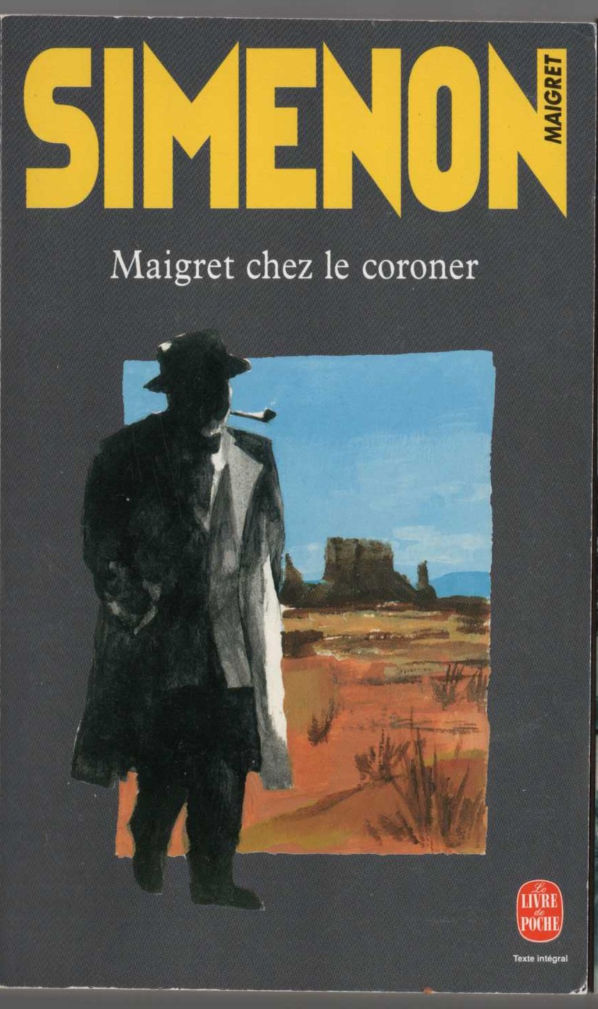Georges Simenon  MAIGRET CHEZ LE CORONER front book cover image