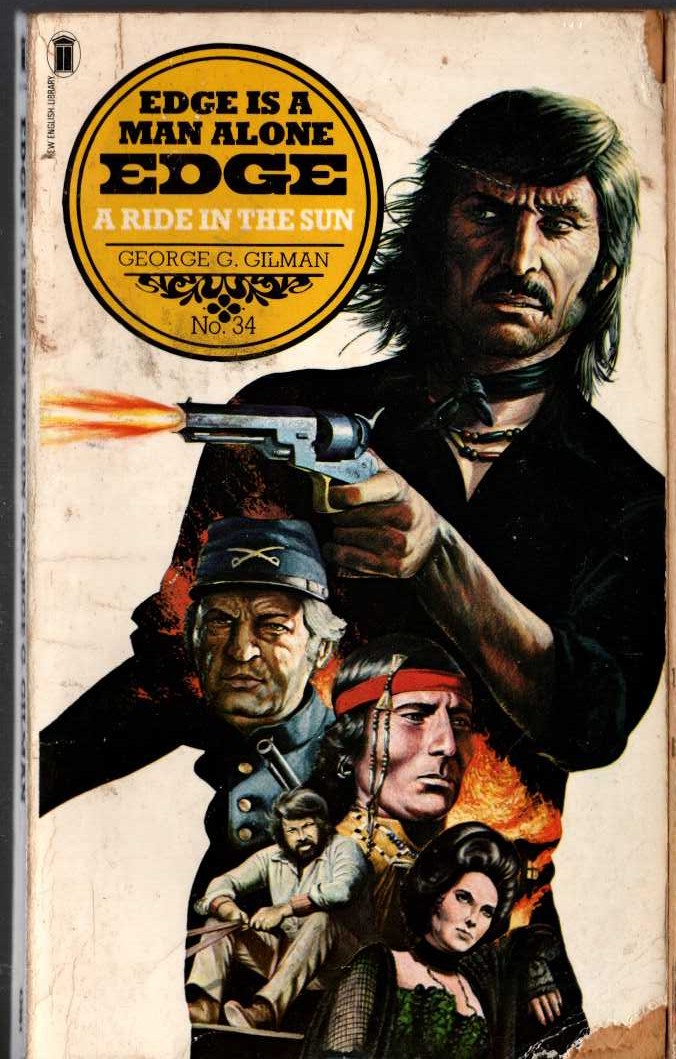 George G. Gilman  EDGE 34: A RIDE IN THE SUN front book cover image