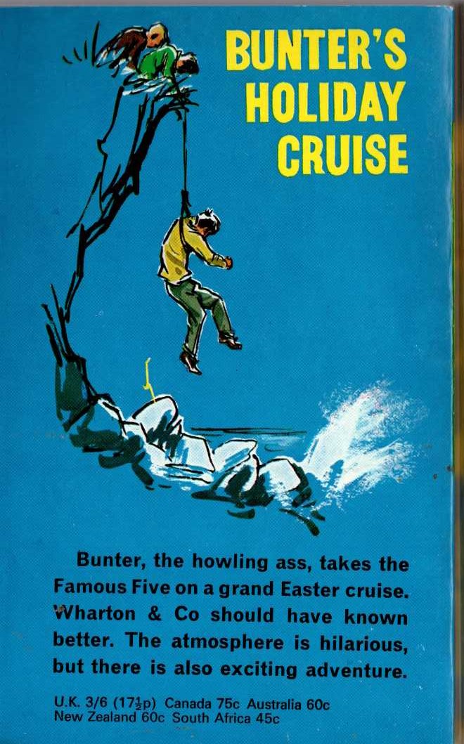 Frank Richards  BUNTER'S HOLIDAY CRUISE magnified rear book cover image