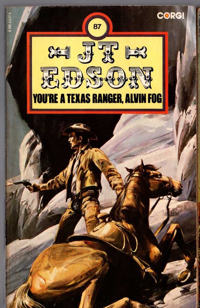 J.T. Edson  YOU'RE A TEXAS RANGER, ALVIN FOG front book cover image