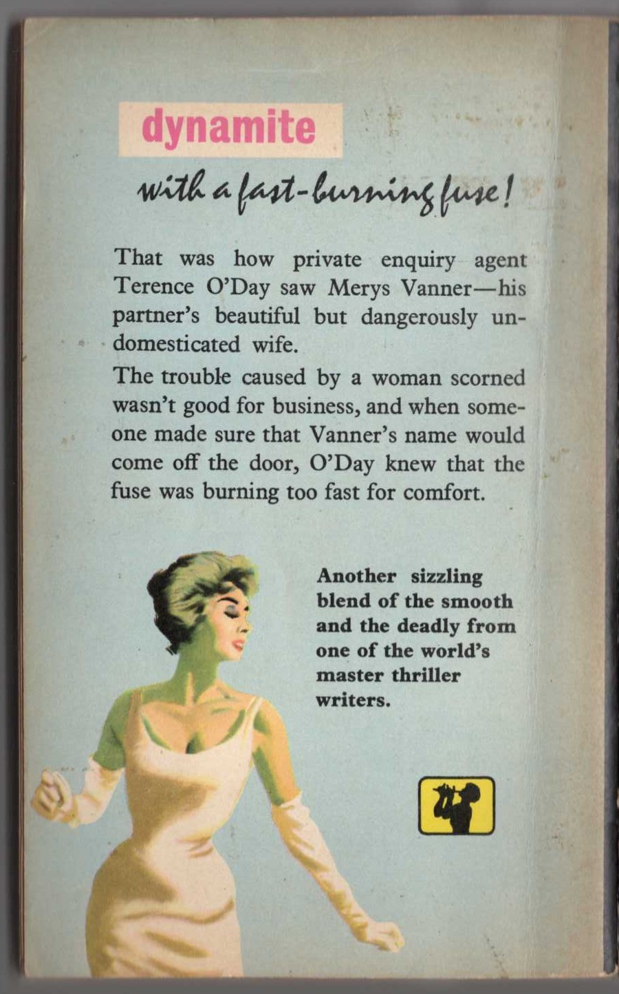 Peter Cheyney  ONE OF THOSE THINGS magnified rear book cover image