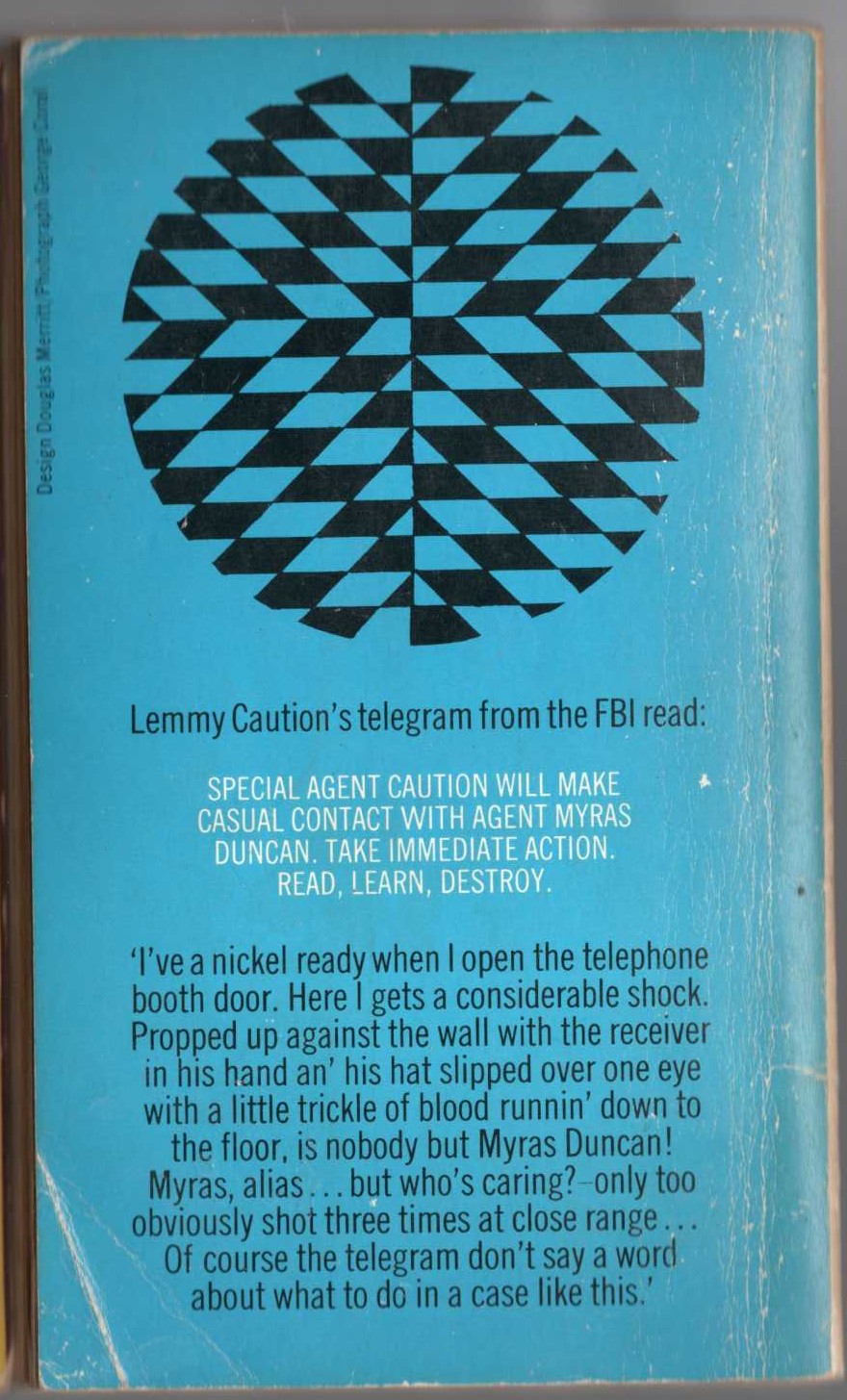 Peter Cheyney  POISON IVY magnified rear book cover image