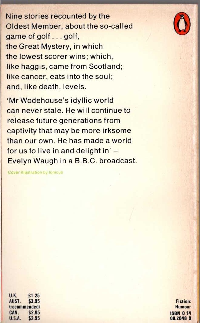 P.G. Wodehouse  THE HEART OF A GOOF magnified rear book cover image