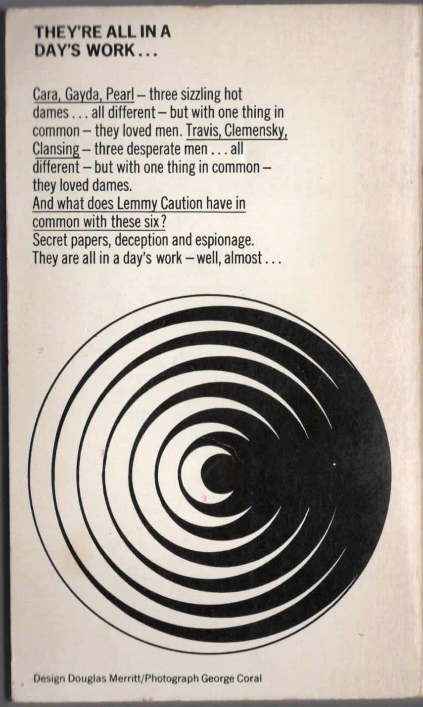 Peter Cheyney  YOU CAN ALWAYS DUCK magnified rear book cover image