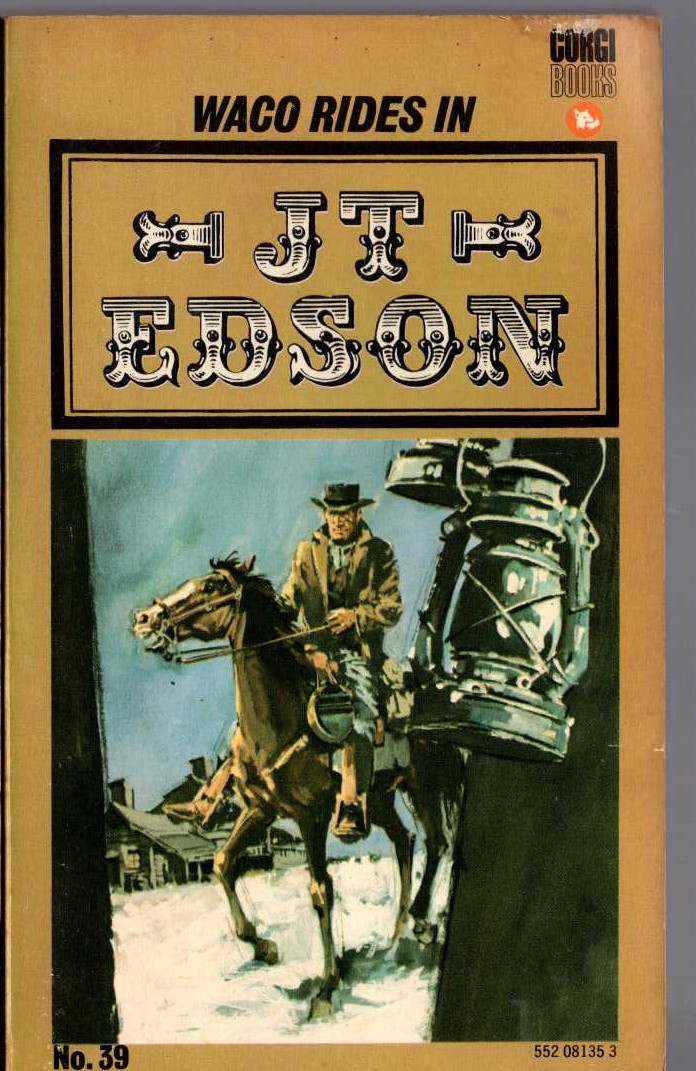 J.T. Edson  WACO RIDES IN front book cover image