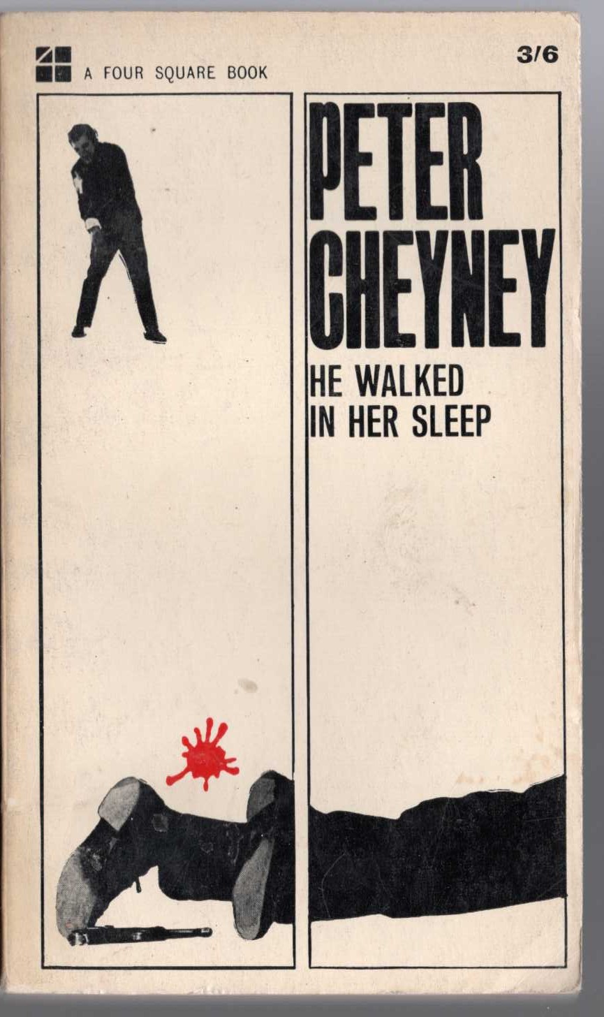 Peter Cheyney  HE WALKED IN HER SLEEP front book cover image