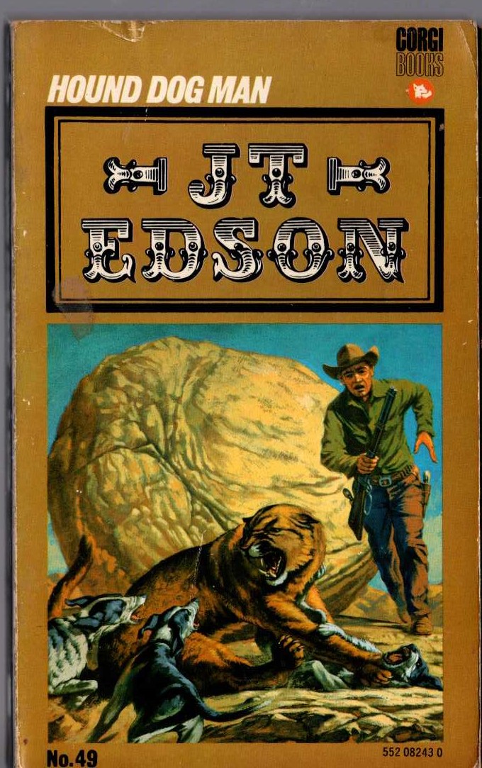 J.T. Edson  HOUND DOG MAN front book cover image