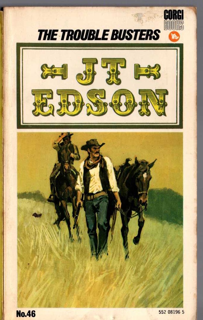 J.T. Edson  THE TROUBLE BUSTERS front book cover image