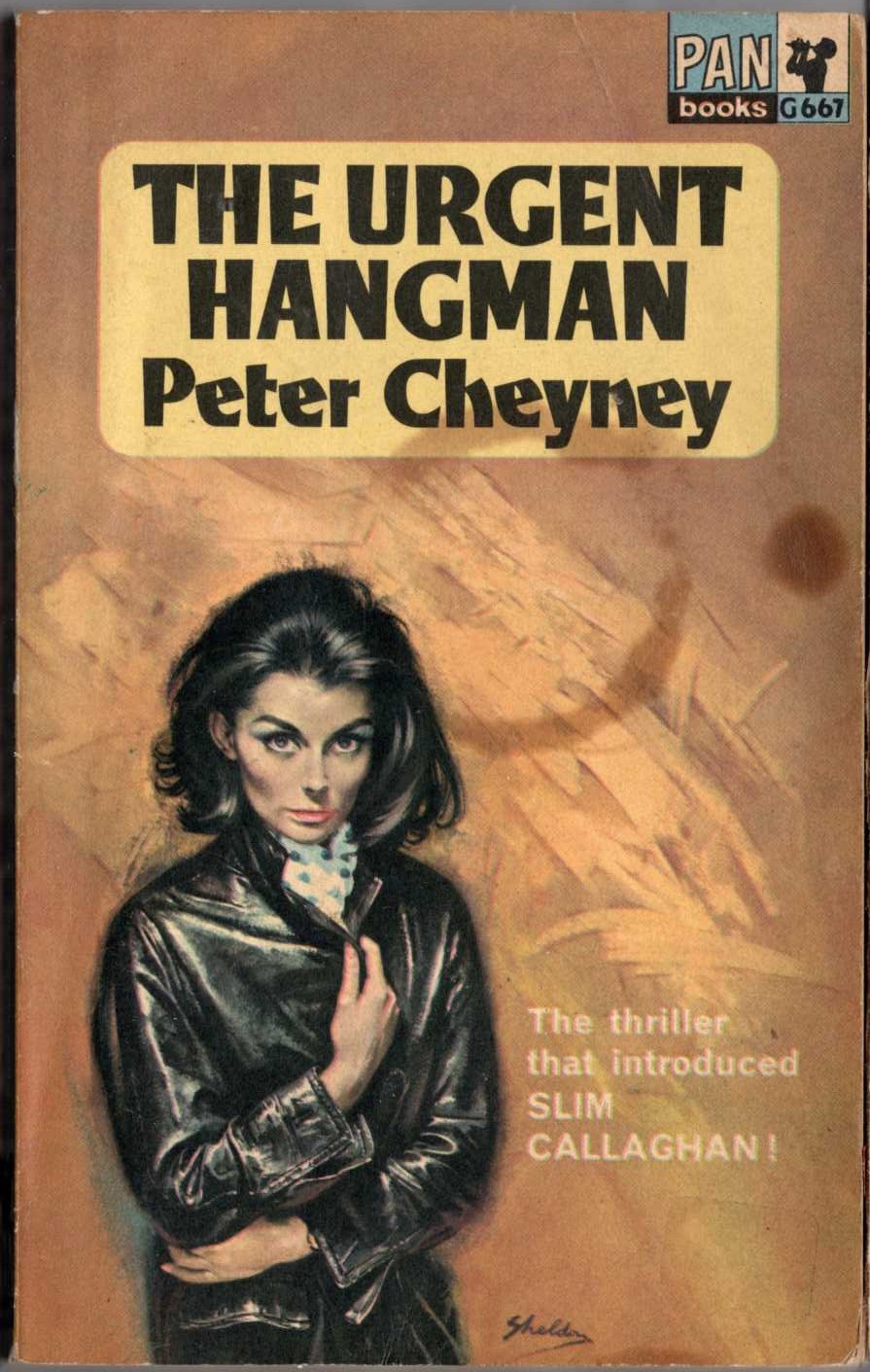 Peter Cheyney  THE URGENT HANGMAN front book cover image
