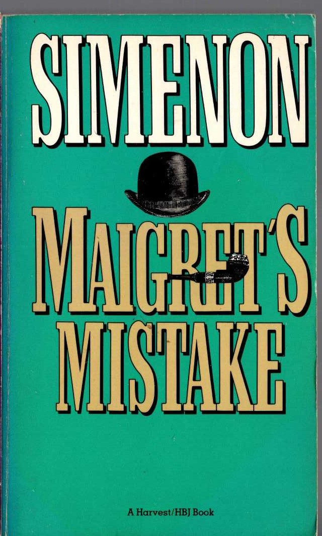 Georges Simenon  MAIGRET'S MISTAKE front book cover image