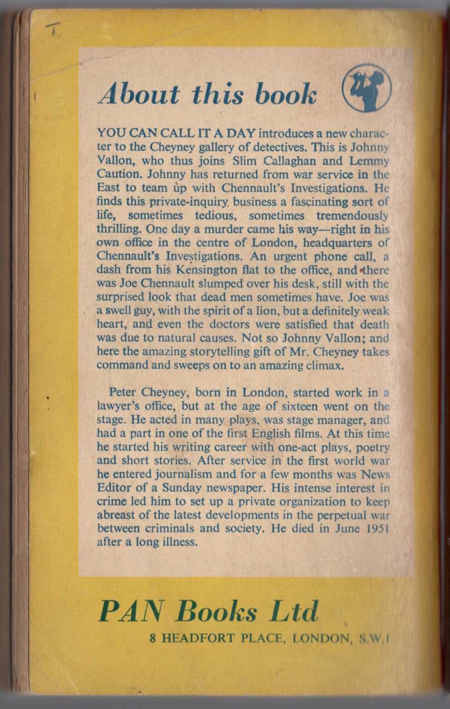 Georges Simenon  MAIGRET'S MISTAKE magnified rear book cover image