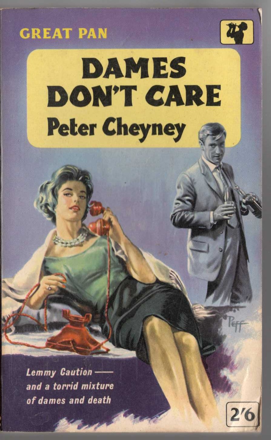 Peter Cheyney  DAMES DON'T CARE front book cover image