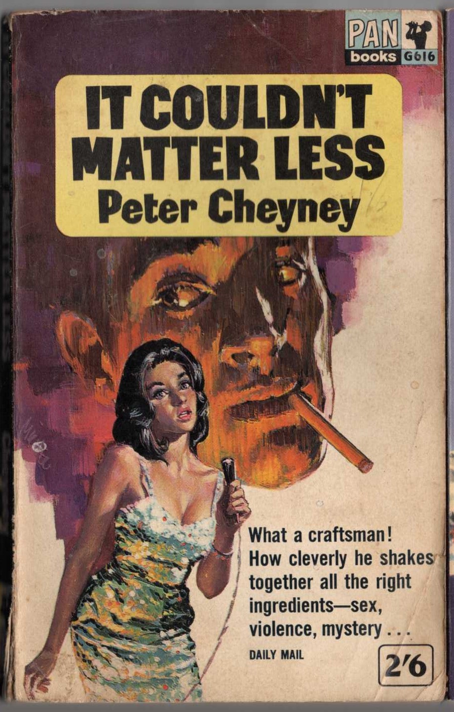 Peter Cheyney  IT COULDN'T MATTER LESS front book cover image