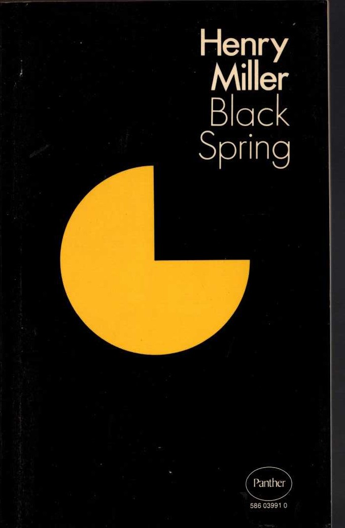 Henry Miller  BLACK SPRING front book cover image
