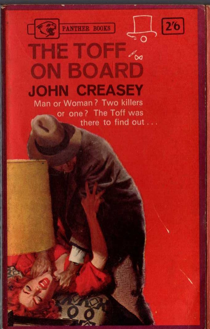 John Creasey  THE TOFF ON BOARD front book cover image