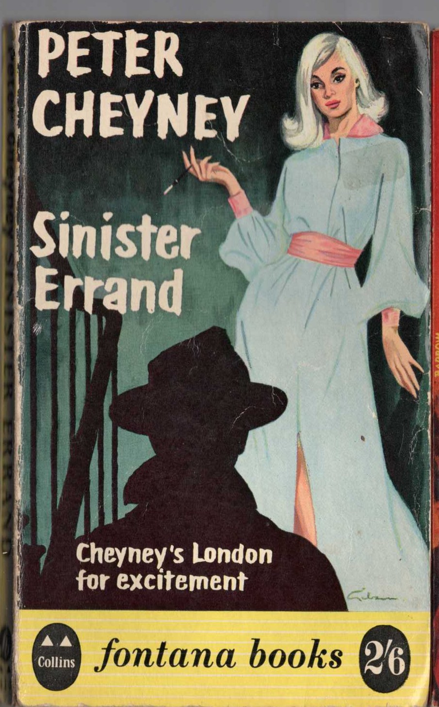 Peter Cheyney  SINISTER ERRAND front book cover image