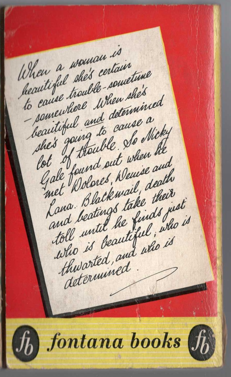 Peter Cheyney  TRY ANYTHING TWICE magnified rear book cover image