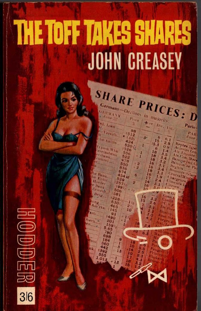 John Creasey  THE TOFF TAKES SHARES front book cover image