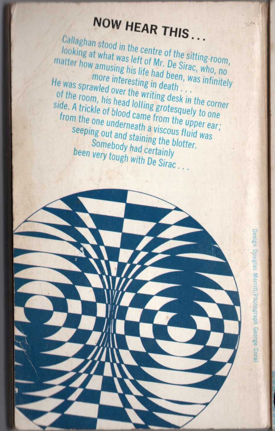 Peter Cheyney  THEY NEVER SAY WHEN magnified rear book cover image