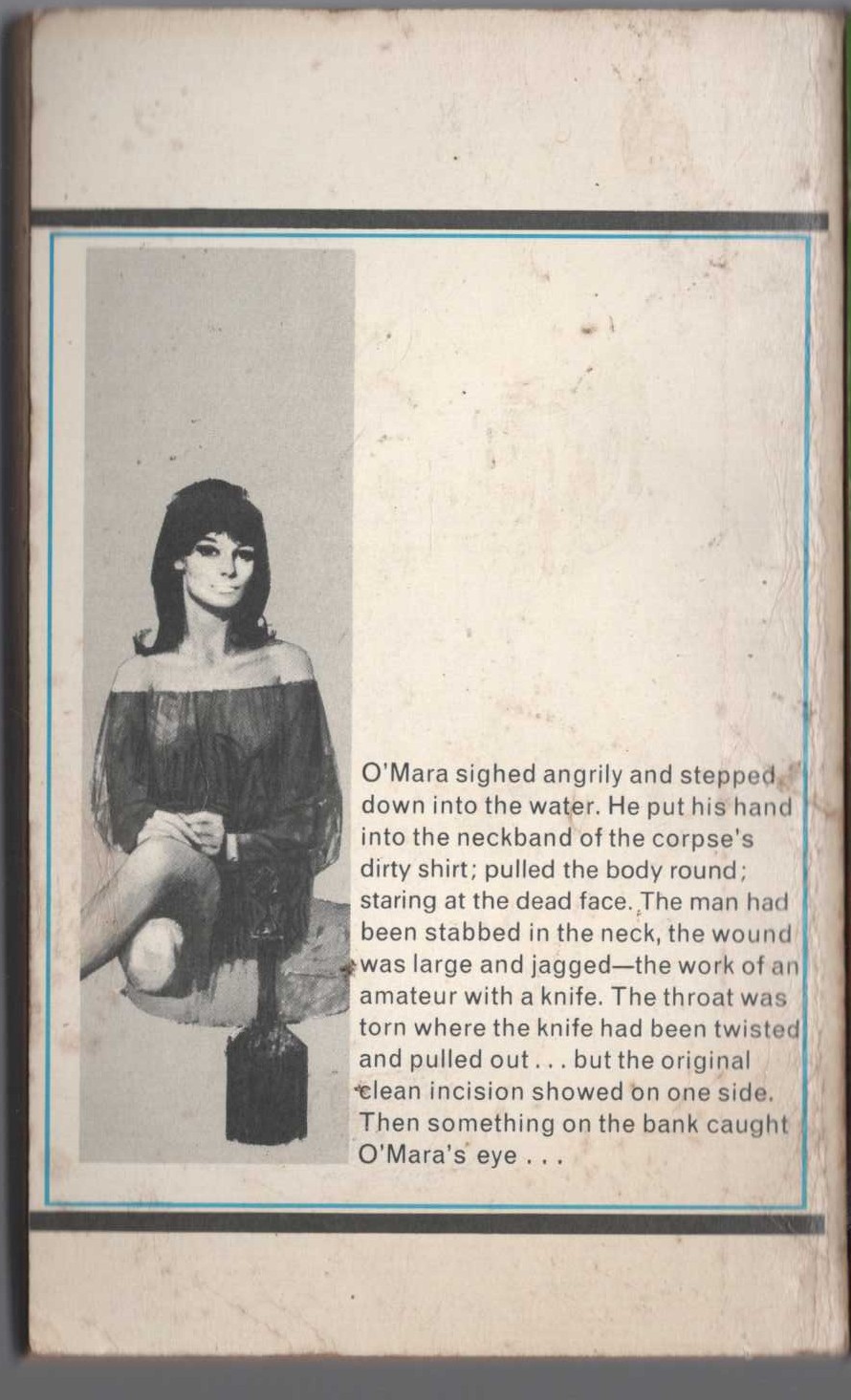 Peter Cheyney  DARK INTERLUDE magnified rear book cover image