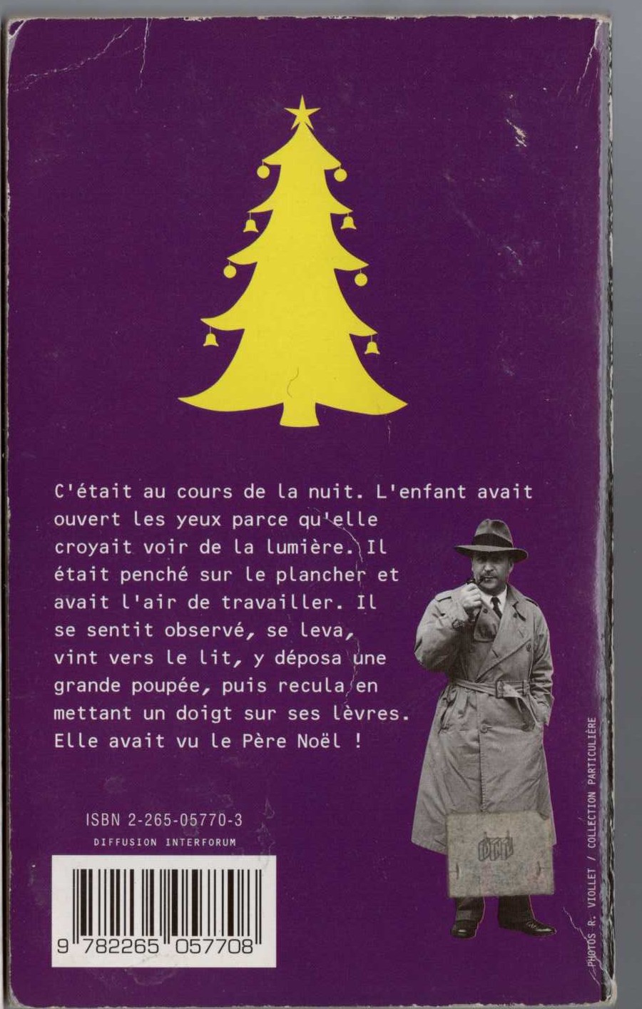 Georges Simenon  UN NOEL DE MAIGRET magnified rear book cover image