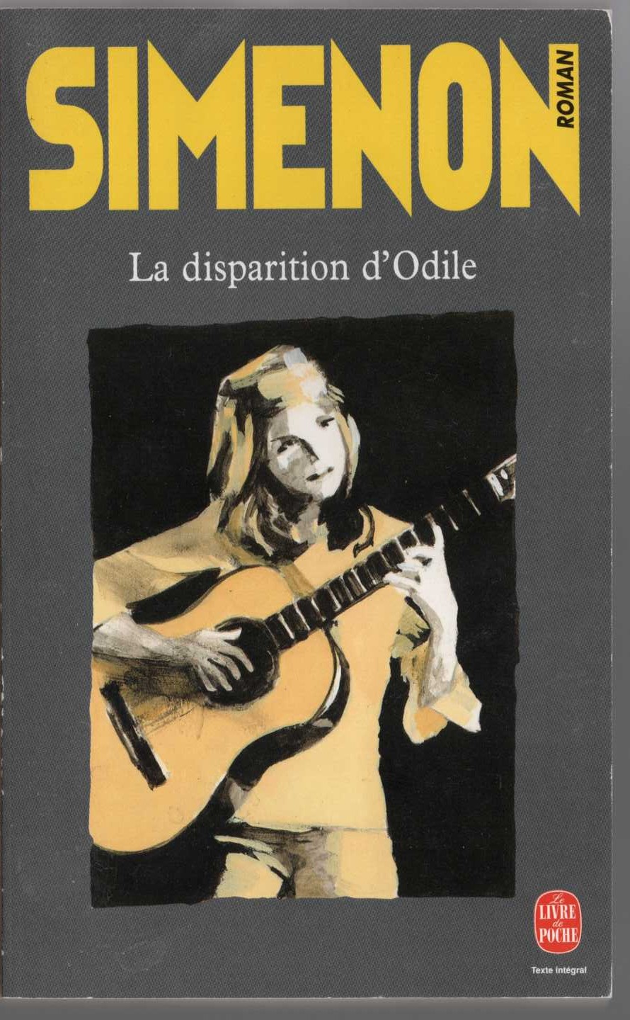 Georges Simenon  LA DISPARITTION D'ODILE front book cover image