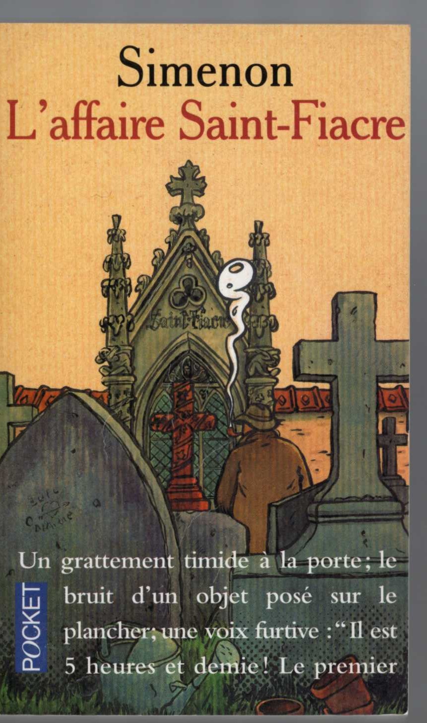 Georges Simenon  L'AFFAIRE SAINT-FIACRE front book cover image