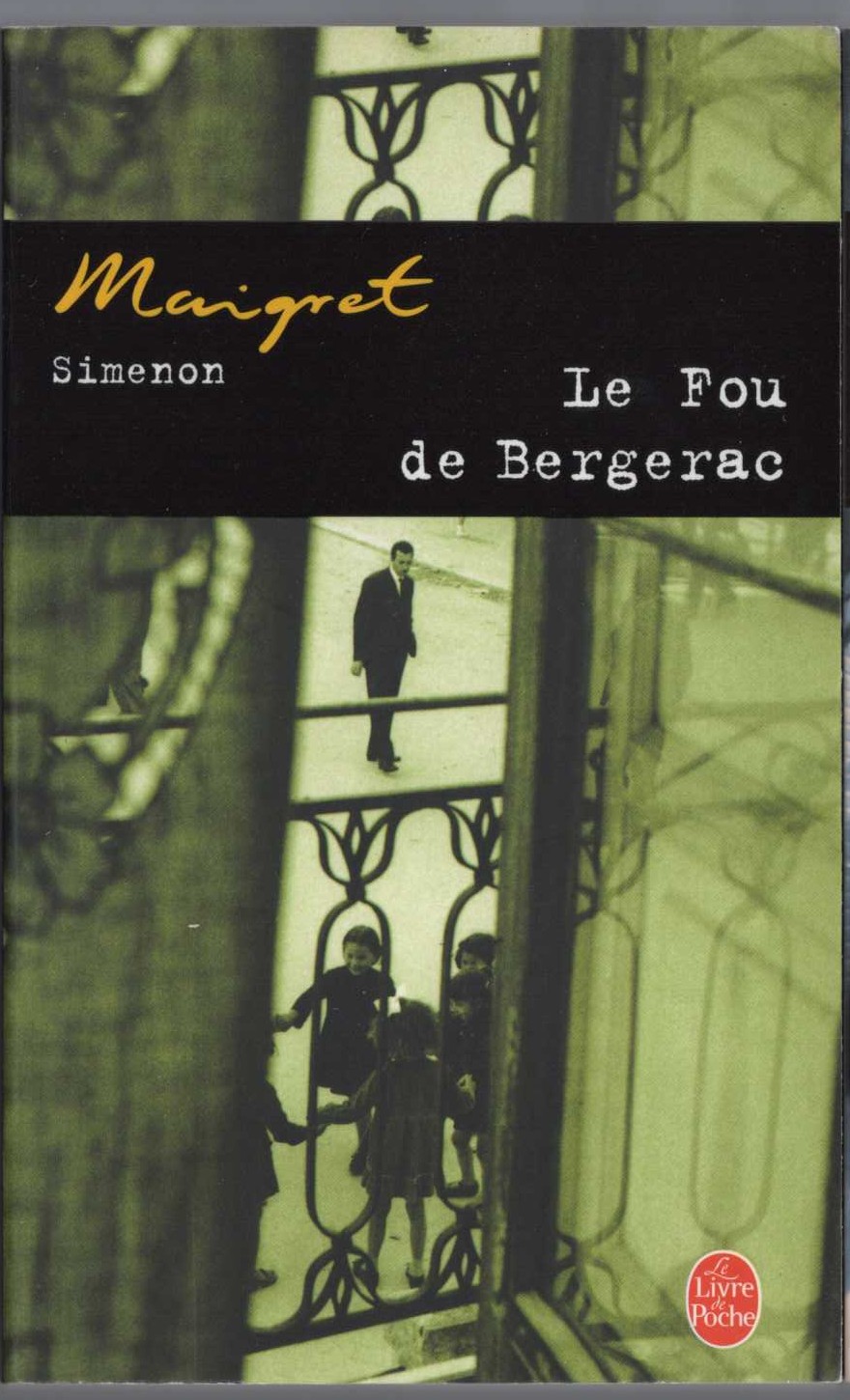 Georges Simenon  LE FOU DE BERGERAC front book cover image