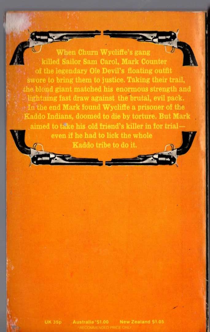 J.T. Edson  RANGELAND HERCULES magnified rear book cover image