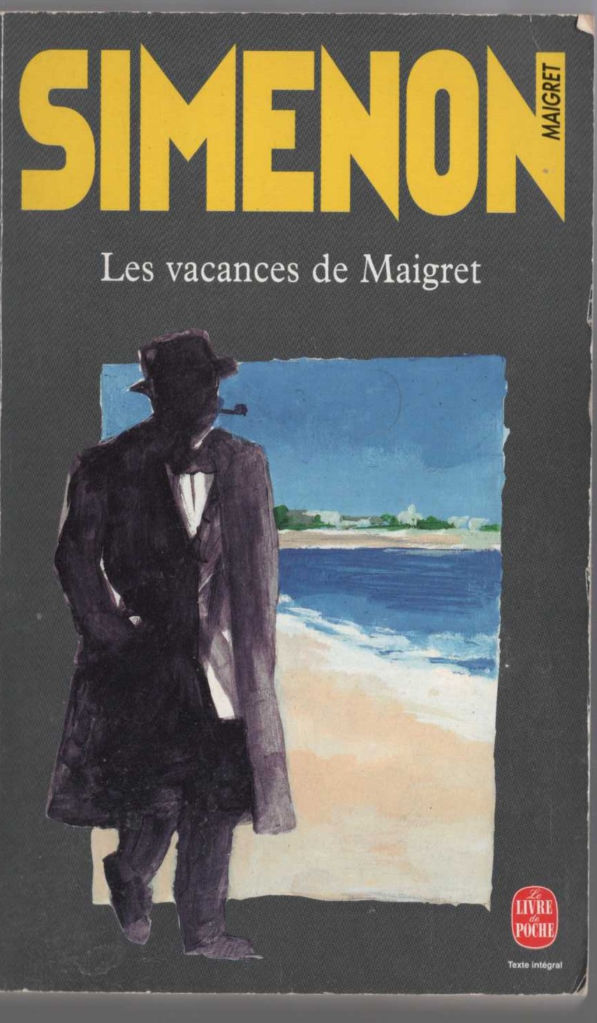 Georges Simenon  LES VACANCES DE MAIGRET front book cover image