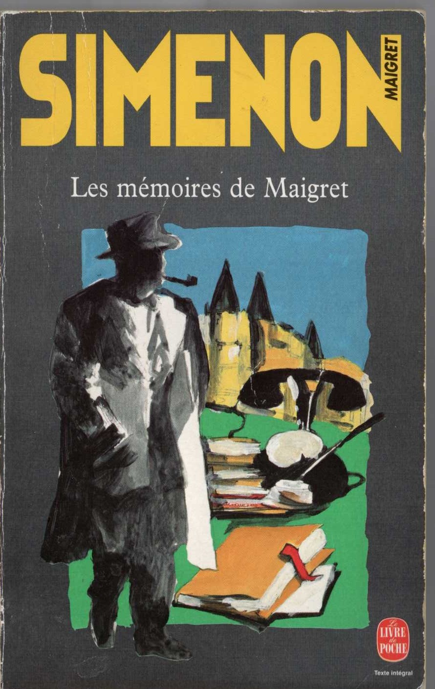 Georges Simenon  LES MEMOIRES DE MAIGRET front book cover image