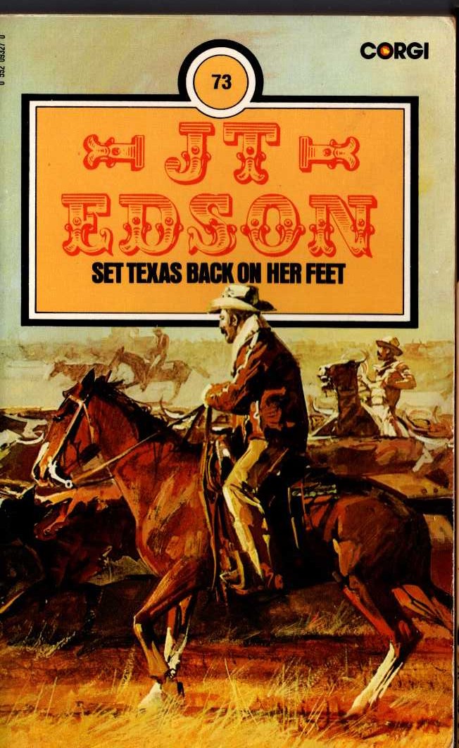 J.T. Edson  SET TEXAS BACK ON HER FEET front book cover image