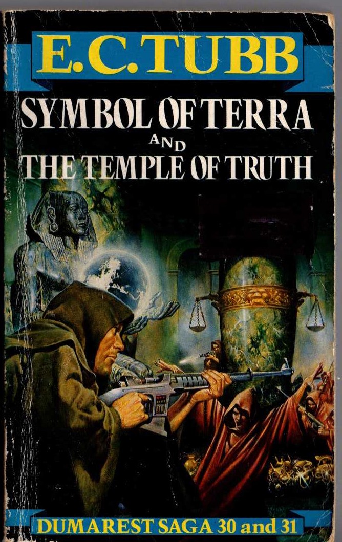 E.C. Tubb  SYMBOL OF TERRA and THE TEMPLE OF TRUTH front book cover image