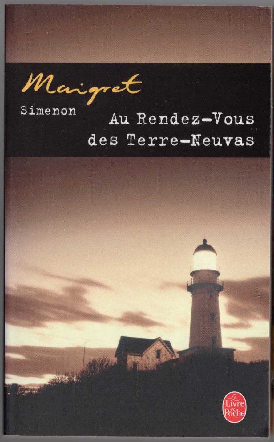 Georges Simenon  AU RENDEZ-VOUS DES TERRE-NEUVAS front book cover image