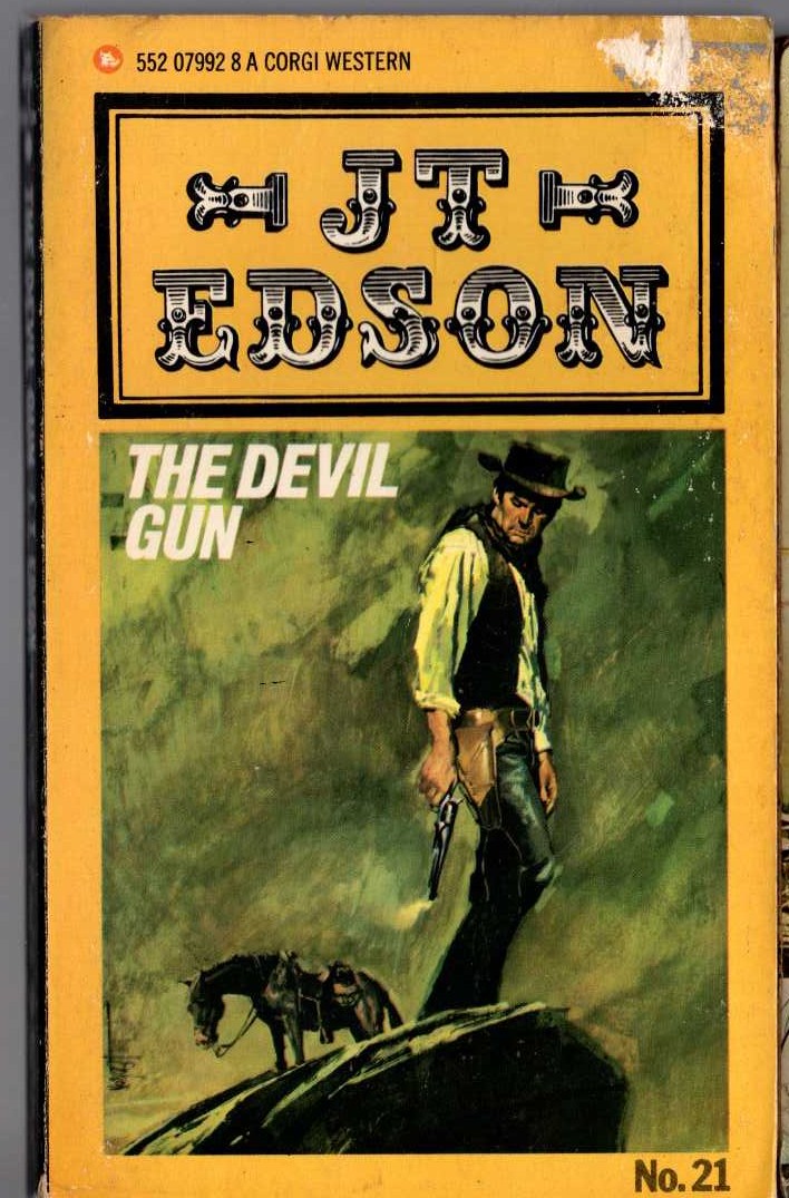 J.T. Edson  THE DEVIL GUN front book cover image