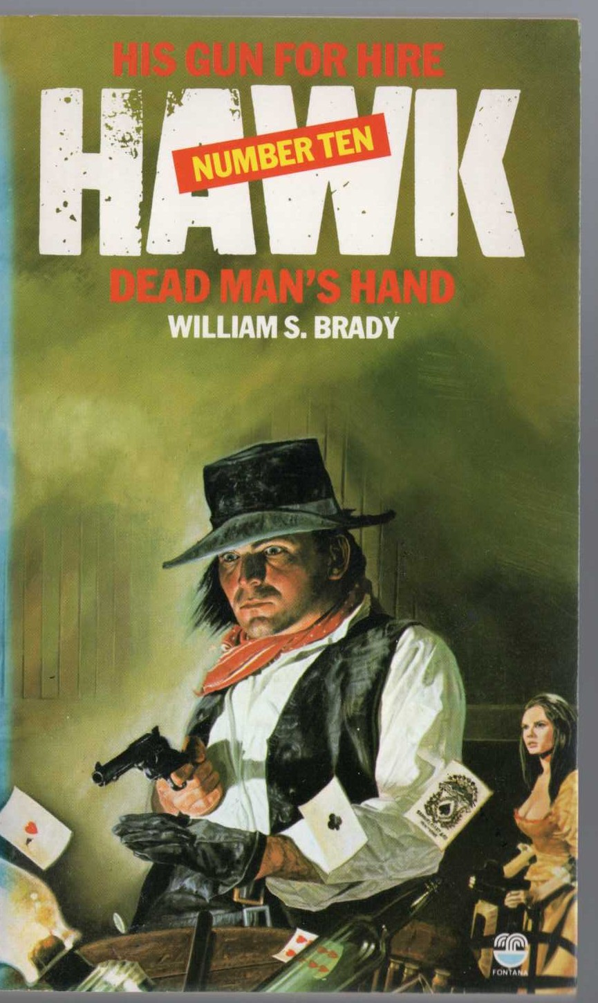 William S. Brady  HAWK 10: DEAD MAN'S HAND front book cover image