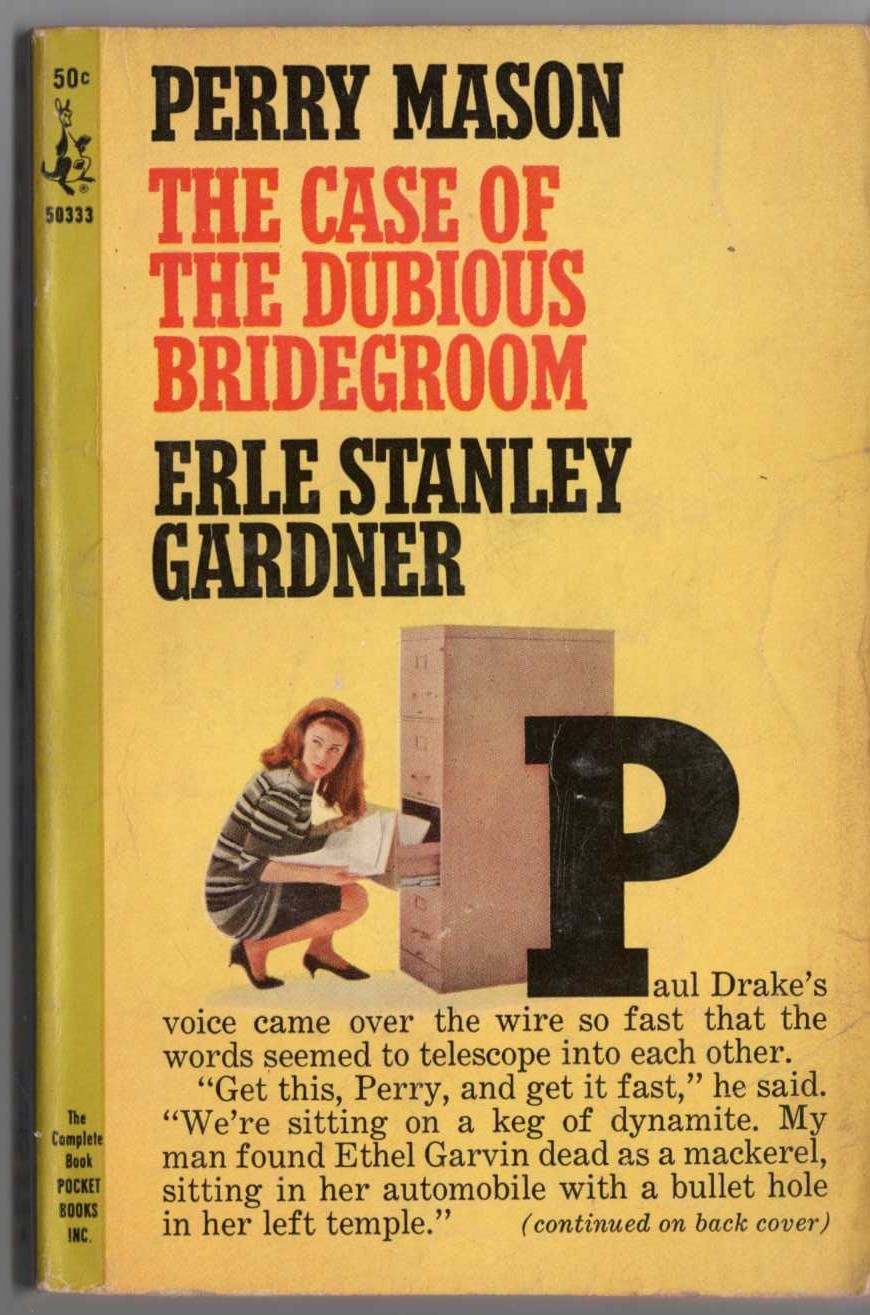 Erle Stanley Gardner  THE CASE OF THE DUBIOUS BRIDEGROOM front book cover image