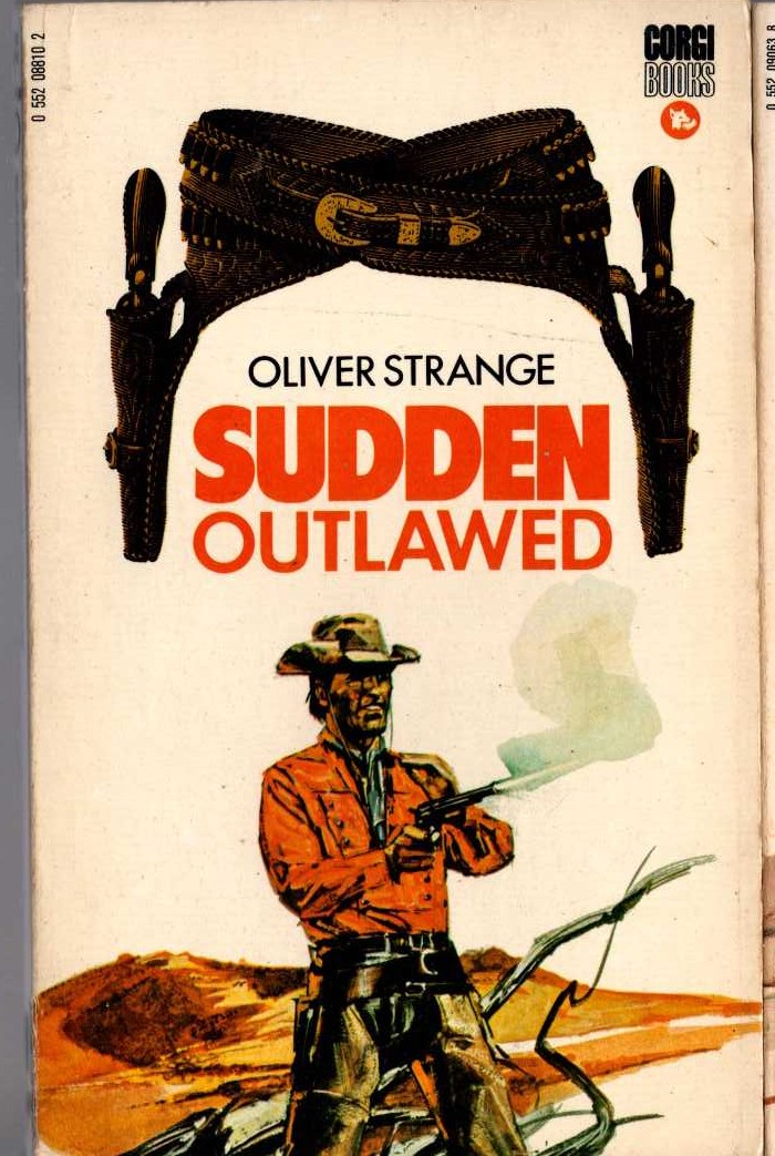 Oliver Strange  SUDDEN OUTLAWED front book cover image