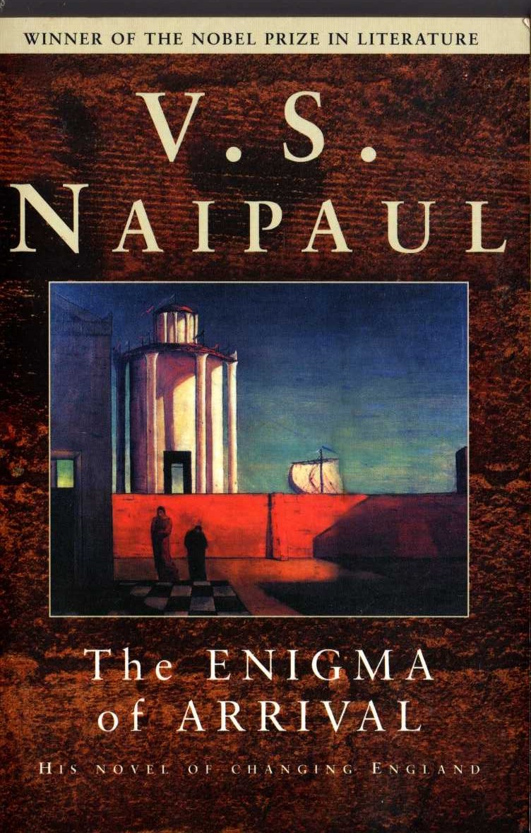 V.S. Naipaul  THE ENIGMA OF ARRIVAL front book cover image