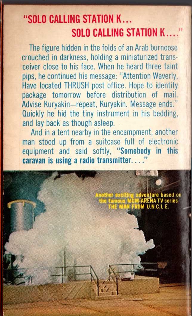 Peter Leslie  THE MAN FROM U.N.C.L.E. (7): The Radioactive Camel Affair magnified rear book cover image