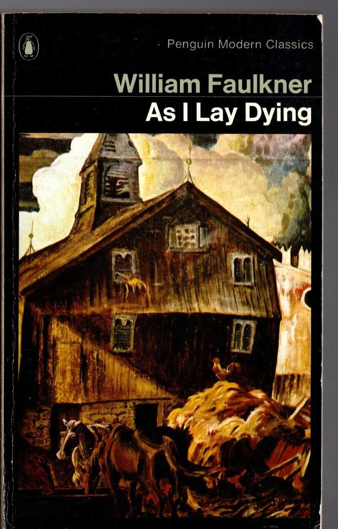 William Faulkner  AS I LAY DYING front book cover image