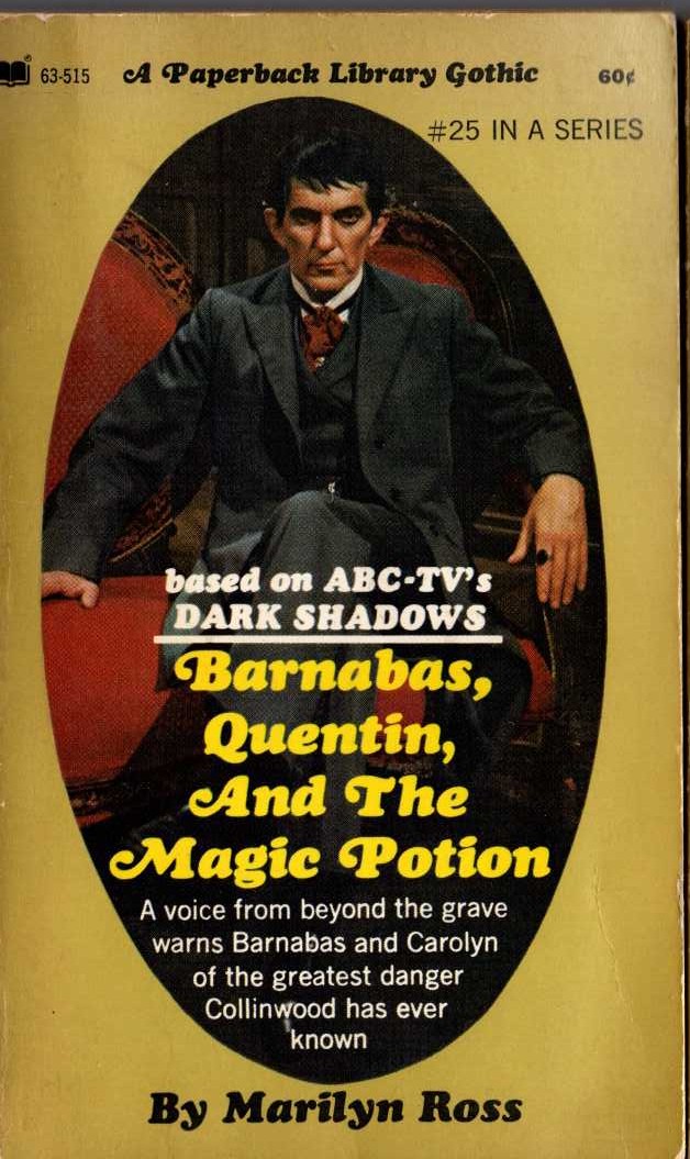 Marilyn Ross  BARNABAS, QUENTIN AND THE MAGIC POTION front book cover image