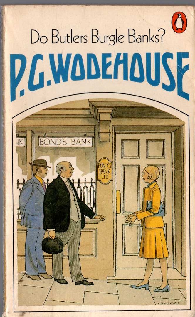 P.G. Wodehouse  DO BUTLERS BURGLE BANKS? front book cover image