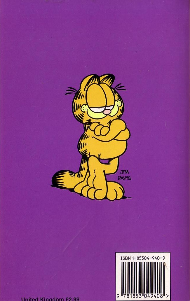 Jim Davis  GARFIELD. The Irresistible magnified rear book cover image