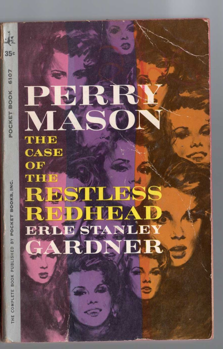 Erle Stanley Gardner  THE CASE OF THE RESTLESS REDHEAD front book cover image