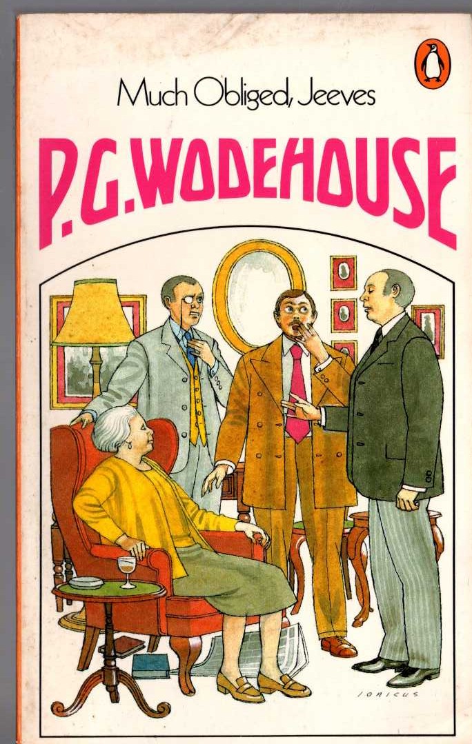 P.G. Wodehouse  MUCH OBLIGED, JEEVES front book cover image